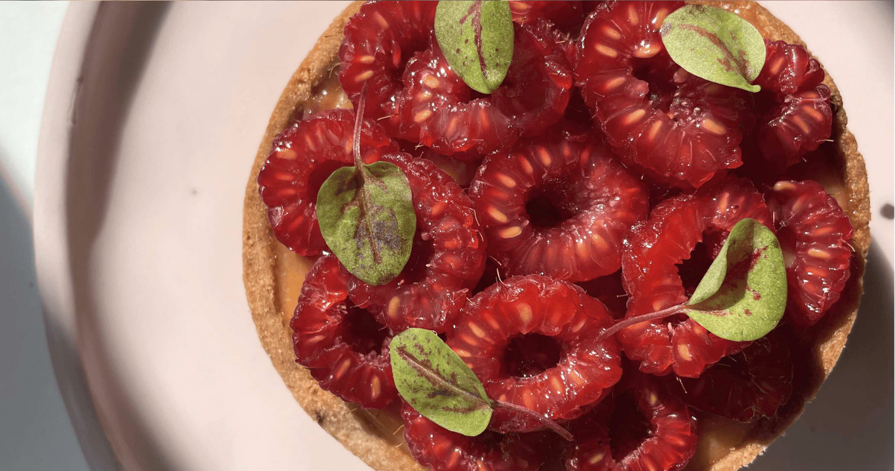 Tartelette au Beurre Bordier à la Framboise, framboises fraîches et citron