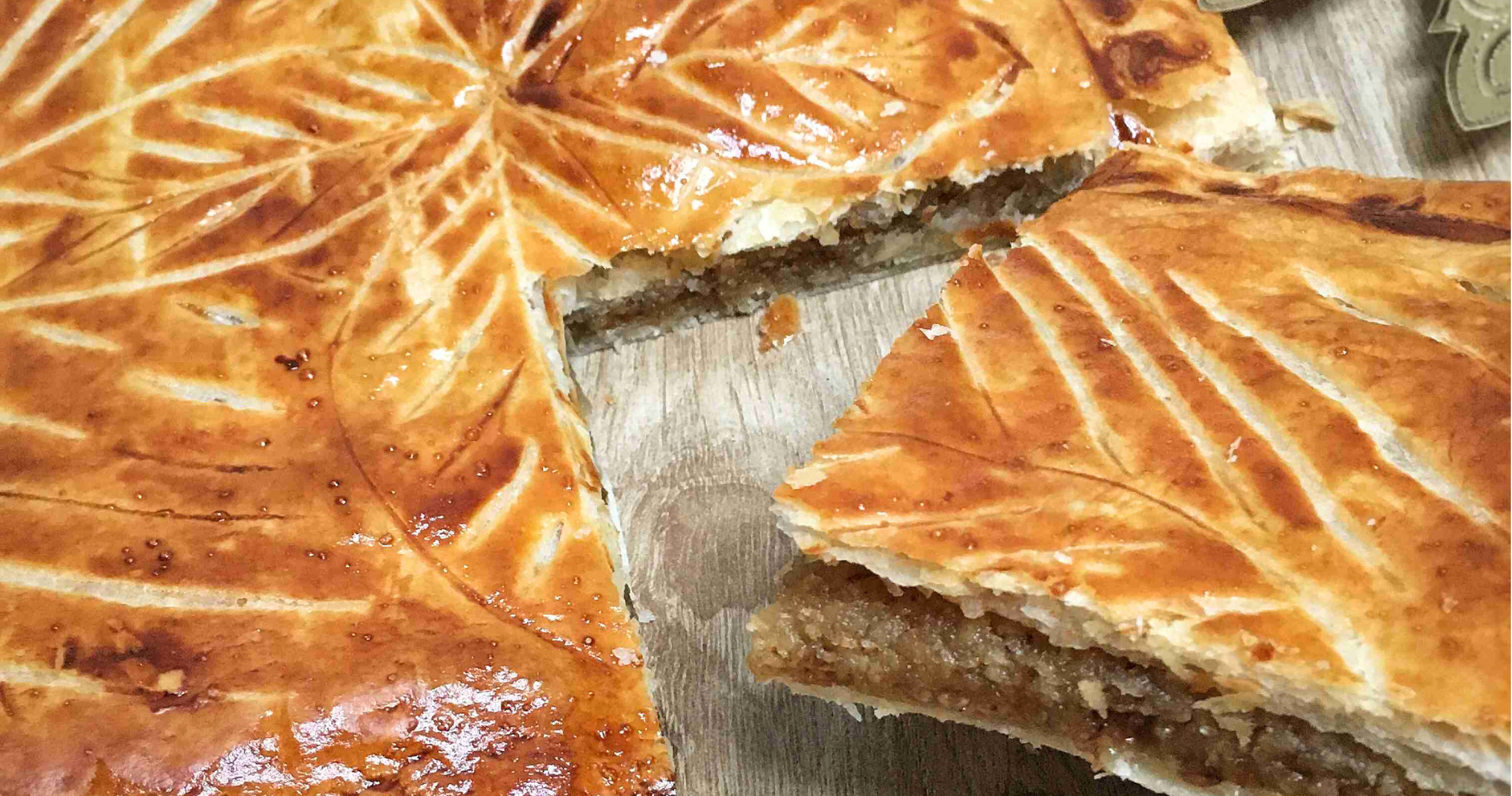 Galette des Rois à la crème de noisette au Beurre Bordier au Sarrazin et caramel de Sarrazin