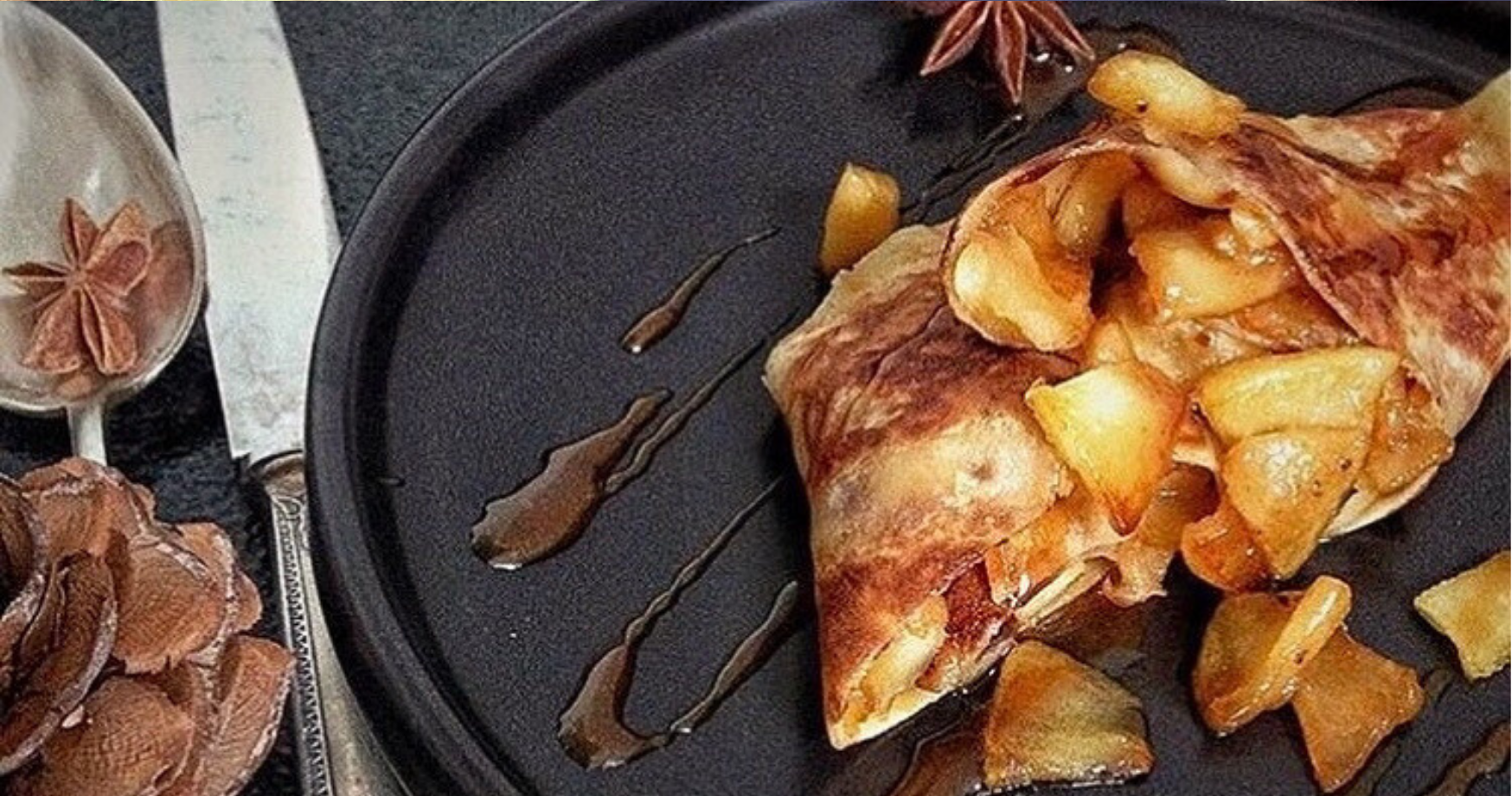 Crêpes & pommes caramélisées au Beurre Bordier à la Vanille de Madagascar et au Caramel au Beurre Bordier Salé