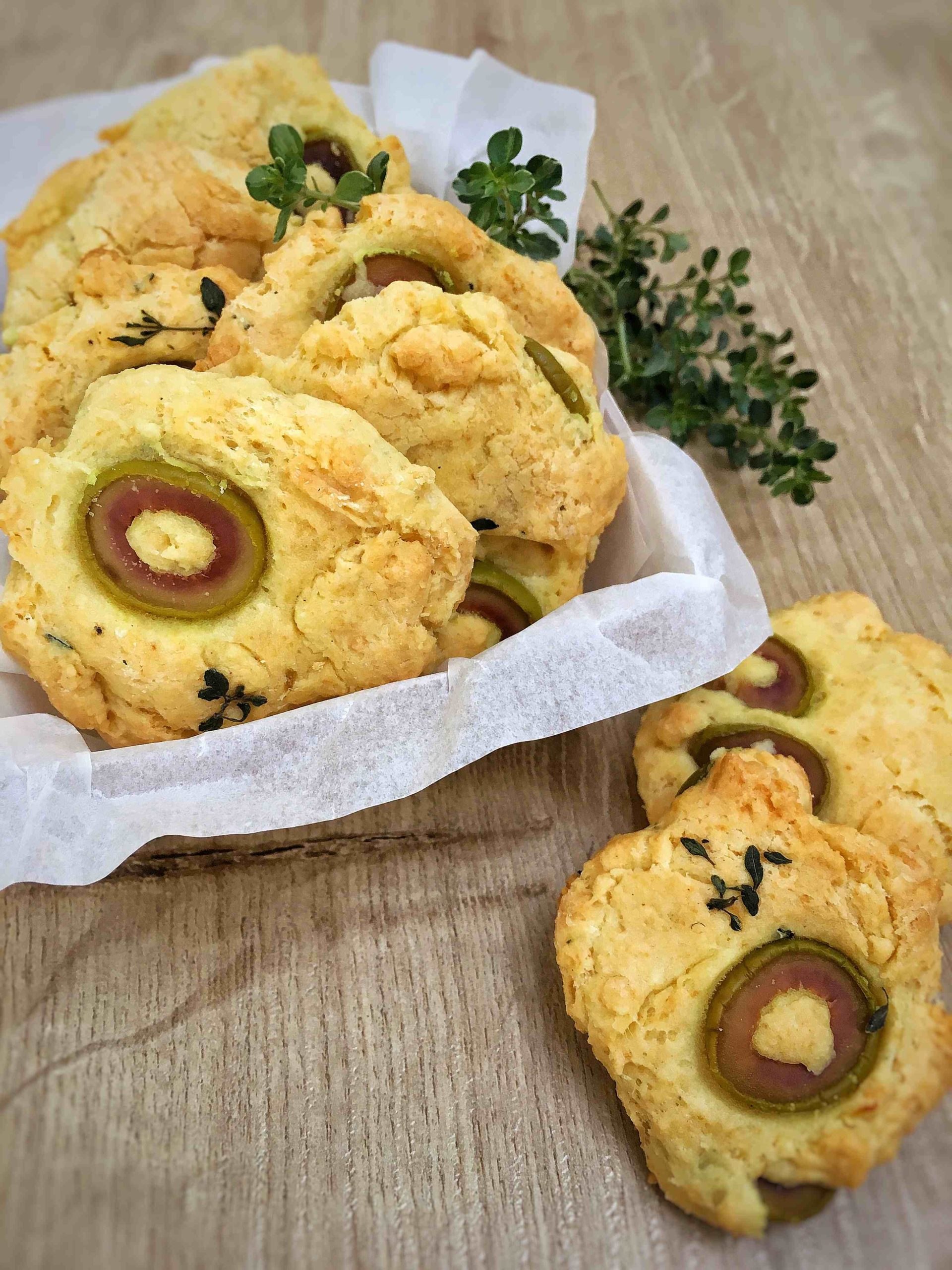 Savory Olive Cookies with Bordier Lemon-Olive Oil Butter